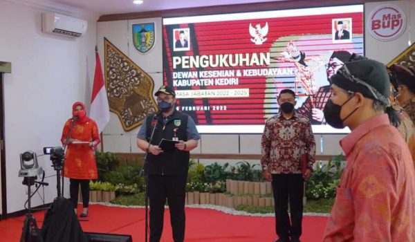 Lewat Pengukuhan Dewan Kesenian, Mas Dhito Tak Ingin Kasus Perusakan Situs Cagar Budaya Kediri Terulang