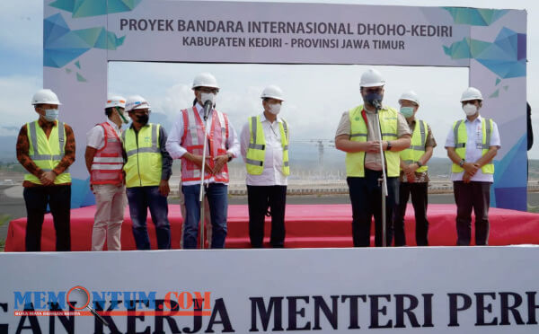 Dampingi Menhub RI Kunjungi Pembangunan Bandara Dhoho, Mas Dhito Siap Jadikan Kabupaten Kediri Penyangga Baru Jatim