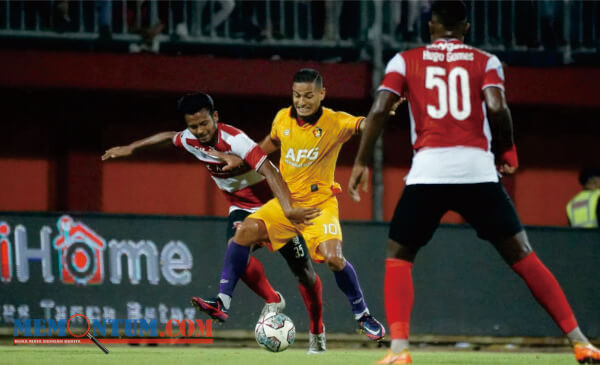 Bermain Imbang di Babak Pertama, Persik Kediri Kalah Tipis 0-1 dari Madura United